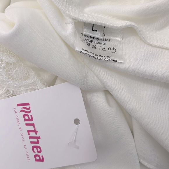 Marthea Girls Dress Lace Ivory Size Large - Picture 8 of 10